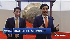 Xiaomi IPO has tough public debut