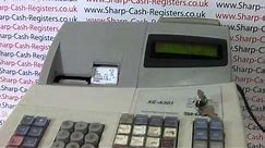 How to reset a faulty not working Sharp XE-A301 cash register