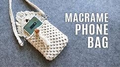 DIY Macrame Phone Bag Easy