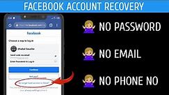 How to Recover Facebook Account Without Email , Phone Number or Password { EASY } 2023
