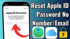 How To Reset Apple ID Password Without Phone Number & Email - 2023