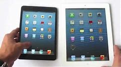 iPad Mini VS iPad 4 Speed TEST and Physical Comparison