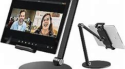 Surface Pro Stand, iPad Pro 12.9 Holder, Multi-Angle Adjustable Tablet Stand Holder for 4.7''- 13'' Screen Microsoft Surface Pro Series, iPad Pro 11/12.9, iPad, Mini, Air and More (Black)