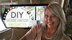 How to make a Ceiling TV MOUNT that fits all flat screen & tilts for than $10 - simple & easy -