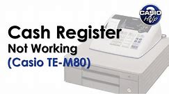 Cash Register Not Working E Error Message On Casio Cash Registers