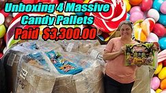 Unboxing 4 Pallets of Candy - Paid $3,200.00 it is a massive pile of sugary goodness!
