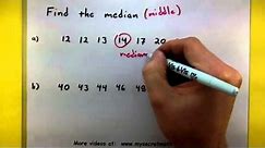 Statistics - Find the median
