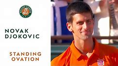 Novak Djokovic's Huge Standing Ovation - 2015 - Roland-Garros