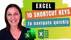 10 Excel SHORTCUT KEYS to Navigate Faster (plus Cheat Sheet)