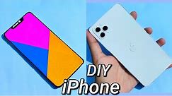 How to make:DIY Apple iPhone 11 max pro with paper|Easy paper crafts fod kids|Prachi art & craft
