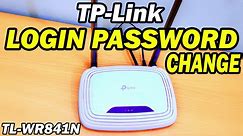 TP-Link Router Admin Or Login Password Change