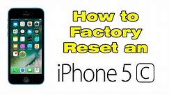 How to factory reset iPhone 5c without computer (iTunes)