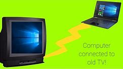 How to connect your computer to an old TV