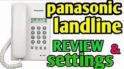panasonic landline phone review and settings | panasonic KX-TSC62SX landline phone Time date setting
