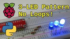 3-LED Pattern Blink with Raspberry Pi (Easy Beginner Python Tutorial)