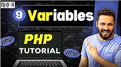 Php Tutorial in Hindi #9 Variables in PHP