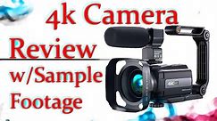 4k Amazon Video Camera Review - UHD Camcorder w/ Footage