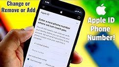 Remove or Change Trusted phone Number on Apple ID! (How to on iPhone)