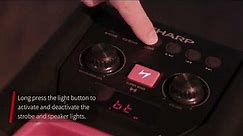 Sharp Party Speaker PS 929 - How To Adjust The Light Effects