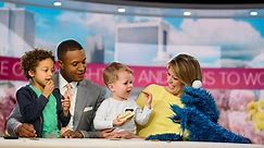 Craig Melvin's and Dylan Dreyer's kids meet Cookie Monster on TODAY