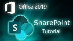 Microsoft SharePoint 2019 - Full Tutorial for Beginners [+ Overview]