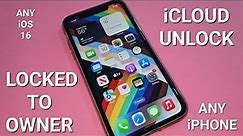 iCloud Unlock iPhone 5,6,7,8,X,11,12,13,14 Any iOS Locked to Owner Remove without Computer Success✔️