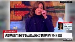 Kamala Harris says she is 'scared as heck' Trump may win 2024