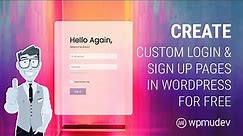 How to Create a Registration and Login Page in WordPress for Free