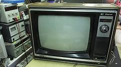 Sharp C 1831H Vintage colour TV from the 1970 s .