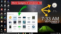 how to clock on windows 10 desktop | set clock widget windows 10 | Amazing trick