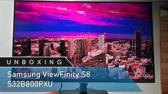 Unboxing - Samsung ViewFinity S8/S80PB (S32B800 PXU) 4K 32 Inch Matte Display - Monitor For Creators
