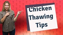 Can I thaw chicken in oven?