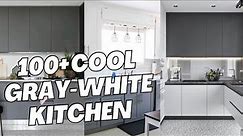 100+ Cool Gray and White Kitchen Ideas. Gray and White Kitchen Design and Decor Inspirations.