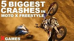5 of the BIGGEST CRASHES in Moto X Freestyle History | X Games