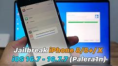 How To Jailbreak iPhone 8/8+/ X | iOS 16.7 - 16.7.7 (Palera1n)