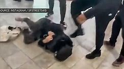 Brutal youth attacks at San Francisco mall caught on camera