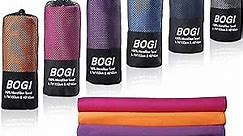 BOGI Microfiber Travel Sports Towel-Quick Dry Towel, Soft Lightweight Microfiber Camping Towel Absorbent Compact Travel Towel for Camping Gym Beach Bath Yoga Swimming Backpacking (M:40''x20''-Blue)