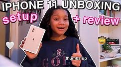 IPHONE 11 UNBOXING! *setup + review*