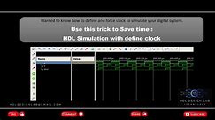 Trick to save time in VHDL or verilog HDL simulation