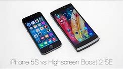 iPhone 5S vs Highscreen Boost 2 SE