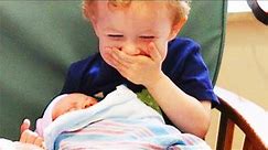 Legendary Moments When Kids Meet Newborn Babies - Funny Baby Siblings #2