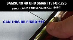 Samsung 50 inch 4K UHD Smart TV Vertical Lines and Bright Spot - Can It Be Fixed | UK eBay Reseller