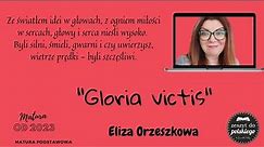#Zeszyt do polskiego - "Gloria victis" Elizy Orzeszkowej