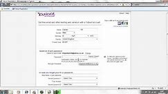 Setting up a Yahoo email account