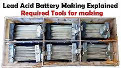 How to make Lead Acid Battery at Home, Complete Guide, Tools needed for making Lead Acid Battery