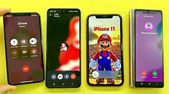 iPhone 11red vs IPhone 10 incoming Call Samsung Z Fold vs Z Flip Social App “Signal”