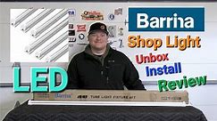 Barrina LED 4 Foot Shop Lights Unbox Install Review