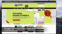 Straight Talk Black Friday Deals $129 iPhone 6