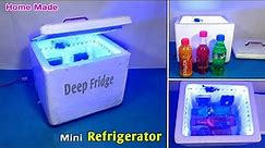 How to Make a Portable Deep Fridge at Home | Diy Mini Refrigerator | Homemade Mini Deep Fridge