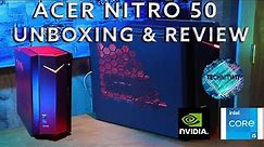 Cheapest PreBuilt PC Acer Nitro 50 | Unboxing | Basic Upgrades | Bloatware W/ Benchmark!